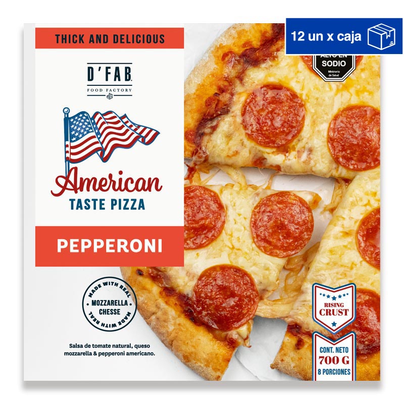 Pizzas Americana / Pepperoni 12 un.