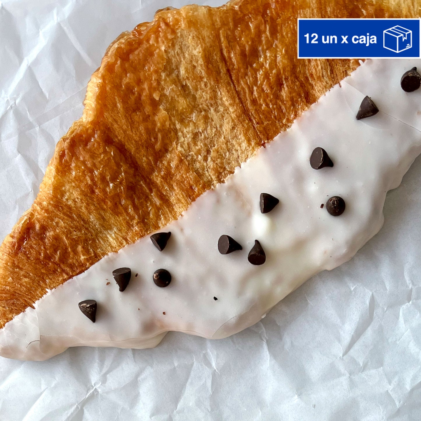 Flat Croissant Blanco 12 Un.