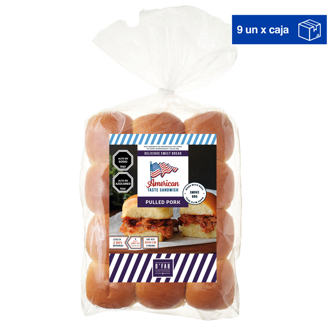 Mini Pulled Pork 12 Un. x 9 packs