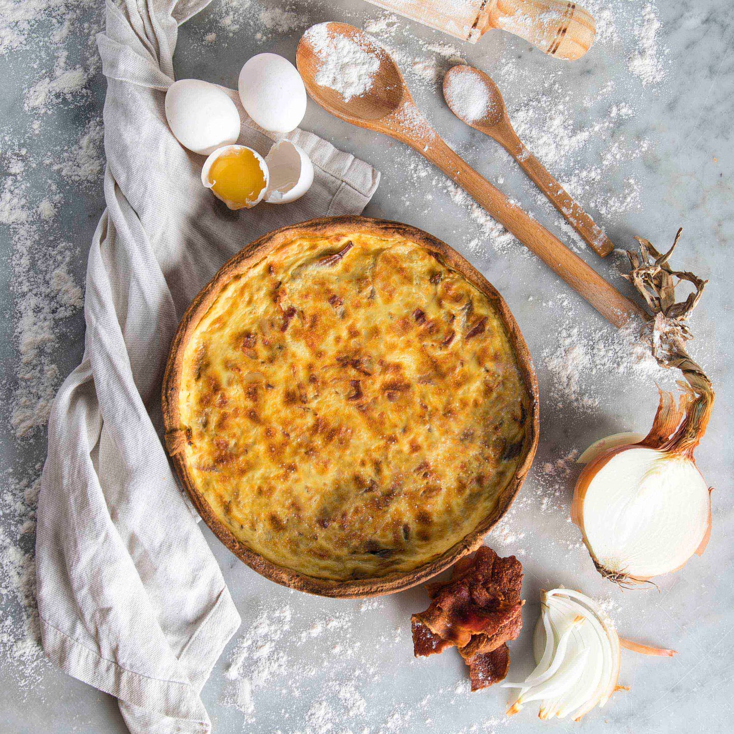 Quiche Cebolla Tocino 4 Un.