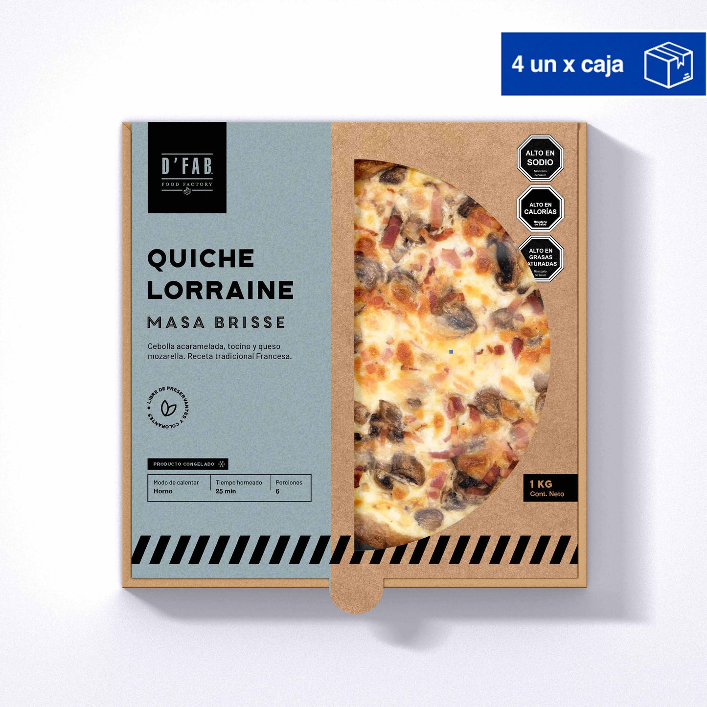 Quiche Lorraine 4 Un.