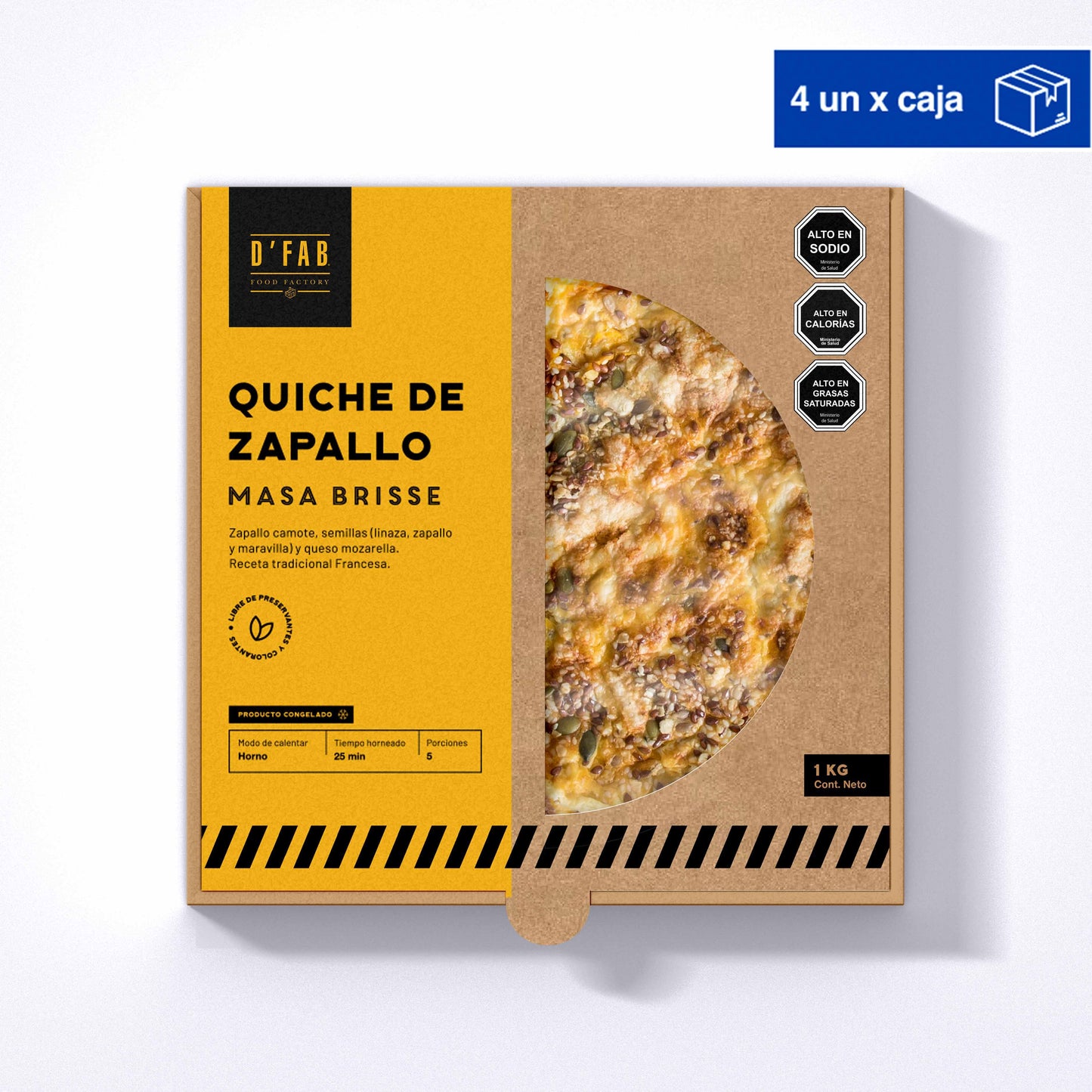 Quiche Zapallo 4 Un.